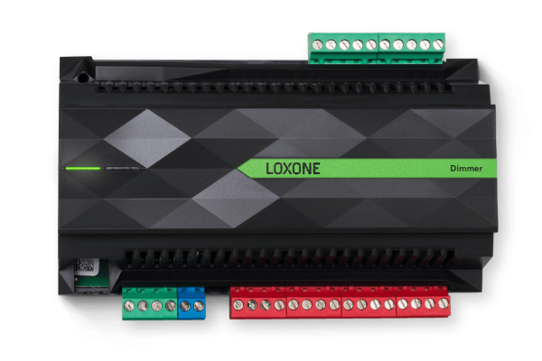 Loxone Dimmer Extension  Fényerő-szabályozó megoldás hagyományos és LED-es 230 V AC fényforrásokhoz.