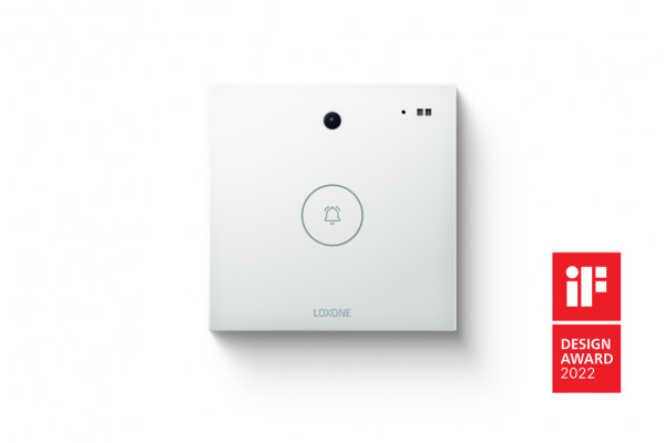 Loxone Intercom szignálfehér  Loxone videós kaputelefon PoE tápellátással, percek alatt integrálható a me